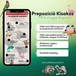 Prepozíció Kisokos – Az angol nyelvi kapocs
